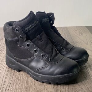 Black Tactical Boots Men’s Size 8 - No Laces Or Insoles -